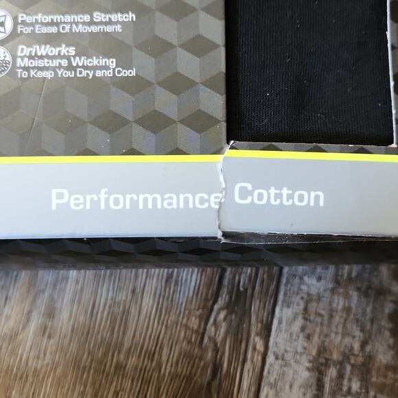 Athletic Works Mens 3 Pack Crew Tees Size 2XL Black, Blue, Gray Moisture Wicking - Picture 5 of 7